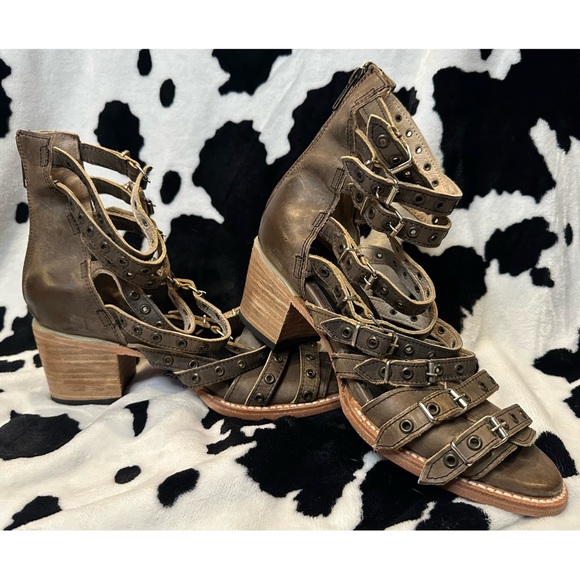 Freebird By Steven Women’s Cassandra Heeled Sandals Size 9 - Grey - Picture 8 of 9